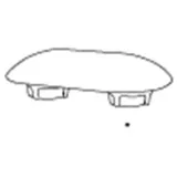 Pressalit Sitzring-Puffer A4001 oval, grau