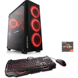 CSL Gaming-PC "HydroX V8611 Wasserkühlung", schwarz, Microsoft Windows 10 Home, 16 GB RAM 1000 GB SSD, Computer