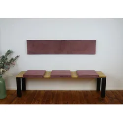 Lycce XXL Wandkissen Wandpolster mit Montage-Set, Samt SORRISO, 1,5m