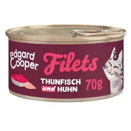 edgard & cooper® Nassfutter Wildfang-Thunfisch & Freilaufhuhn 24 x 70 g