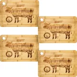 Dune Design Bambus Steakteller 33 x 23 cm 4 St. 12255
