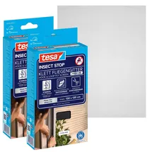 Tesa Insect Stop Comfort Fliegengitter für Fenster 130 x 130 cm Schwarz