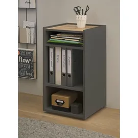 furn.design Center Aktenregal 40 x 40 x 70 cm grau