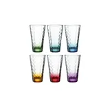 LEONARDO Optic Trinkgläser 6er Set Bunt