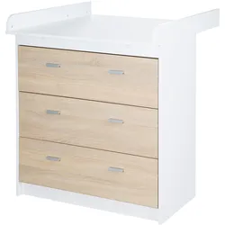 roba Wickelkommode »Gabriella« - 88,5x75x98,5cm - braun - Holz / Kunststoff