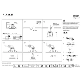 faro BARCELONA Einbau-Downlight Edelstahl 13,5 cm IP67 GU10 grau