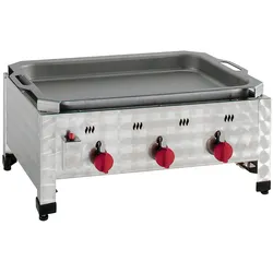 Neumärker® Gas-Kombi-Tischbräter 3 | Grill + Bräter | Inkl. Pfanne und Grillrost