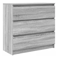 VidaXL Sideboard Grau Sonoma 80x35x76 cm Holzwerkstoff
