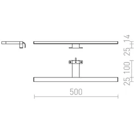 rendl light Balea 7 W 3000 K Chrom