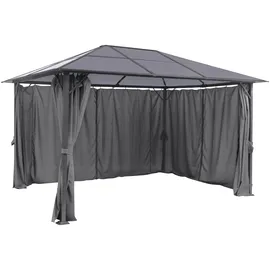 Konifera Pavillon-Ersatzdach 300 x 400 cm Grau/Transparent