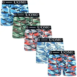 Herren-Boxershorts (5er-Pack) aus Baumwolle – sehr trendige Baroudeur-Boxershorts M bunt