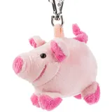 Schaffer 0254 Plüsch Schlüsselanhänger Schwein Loulou, Größe ca 8 cm, Rosa-pink