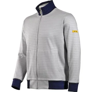 HB Tempex ESD Sweatjacke Conductex Baumwolle Knit, silbergrau, Größe: XL