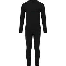 ZigZag Funktionsshirt "Funktionswäsche-Set Panda", Mädchen, Gr. 104, schwarz, 95% Viskose, 5% Elasthan, unifarben, normal, Shirts Funktionsshirt, mit hohem Tragekomfort