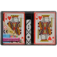 LIFETIME Kartenspiel Set 2 Decks Spielkarten & 5 Würfel Poker Skat Rommé