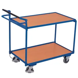 VARIOfit Tischwagen mit 2 Ladeflächen und Totmannbremse