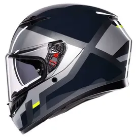 AGV K3 Shade E2206 Mplk Integralhelm - Grey / Yellow Fluo - S