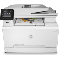 HP Color LaserJet Pro M283fdw Multifunktions-Farblaserdrucker (Drucker, Scanner, Kopierer, Fax, WLAN, LAN, Duplex, Airprint) weiß