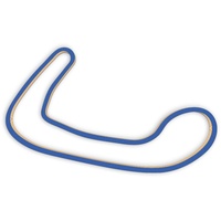 Racetrackart RTA-10107-BL-46 Rennstreckenkontur des Brands Hatch Indy Circuit-Blau, 46 cm Breite, Spurbreite 1,3 cm, Holz, 45 x 46 x 2.1 cm