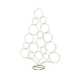 MARELIDA Aufsteller Metallbaum Weihnachtsdeko individuell dekorieren 85cm gold