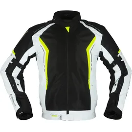Modeka Khao Air Textiljacke schwarz/hellgrau/gelb S