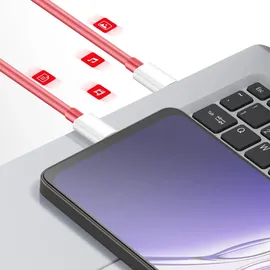 OnePlus SuperVOOC USB-C + USB-A Schnellladegerät 120W Weiß