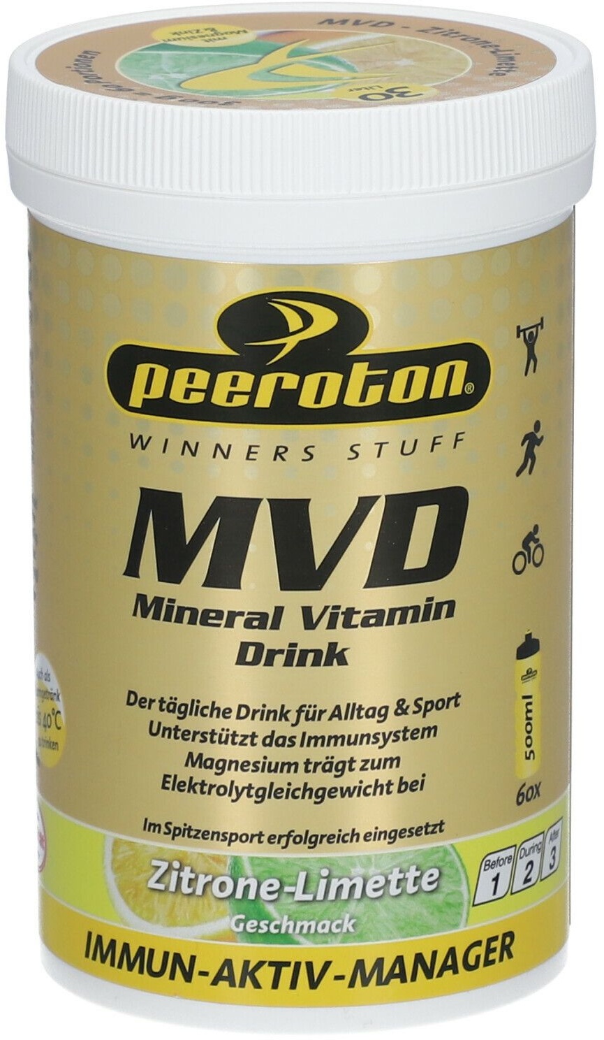 peeroton® MVD Mineral Vitamin Drink Zitrone-Limette Pulver 300 g 300 g Pulver