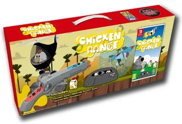Chicken Range Bundle inc. Game and Rifle Peripheral - Nintendo Switch - Action - PEGI 7