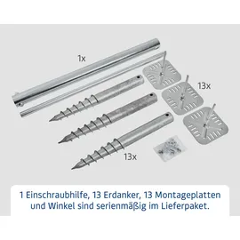Hörmann Schraubfundament Set Typ 3 Silber