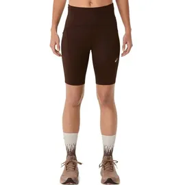 Asics Damen Shorts ROAD HIGH WAIST 8IN SPRINTER, COFFEE, S