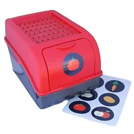 ARTECSIS Kartoffel Aufbewahrungsbox 4-tlg. rot/weiß