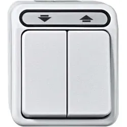 Merten Rollladentaster 1-polig polarweiß MEG3755-8019