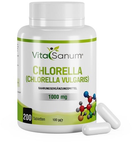 VitaSanum® Chlorella (Chlorella vulgaris) Lacktabletten 200 St