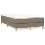 vidaXL Boxspringbett Taupe 120x200 cm Stoff1347475