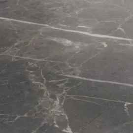 Mendler Esszimmertisch HWC-M57, Esstisch, Massiv-Holz Laminat Melamin 160-200x90cm, ausziehbar Marmor/Stein-Optik, helle Beine