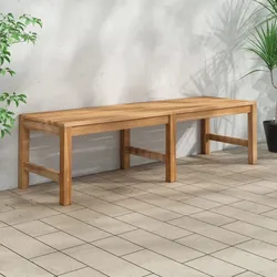 Gartenbank 150 cm Massivholz Teak