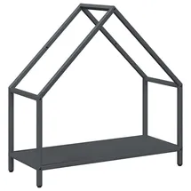 vidaXL Kaminholzregal Anthrazit 60 x 25 x 60 cm Kaltgewalzter Stahl Schwarz