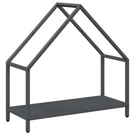 vidaXL Kaminholzregal Anthrazit 60 x 25 x 60 cm Kaltgewalzter Stahl Schwarz
