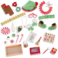 Our Generation - Weihnachtselfen-Advendskalender - 46 cm Puppe Zubehör - Adventskalender mit 24 Tagen voller Geschenke - Puppen-Elfen-Kostüm & festliches Zubehör - Spielzeug für Kinder ab 3 Jahren