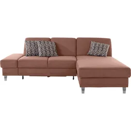 sit&more Ecksofa »Clio L-Form« wahlweise mit Bettfunktion oder Vorziehsitz und Bettkasten, Federkern
