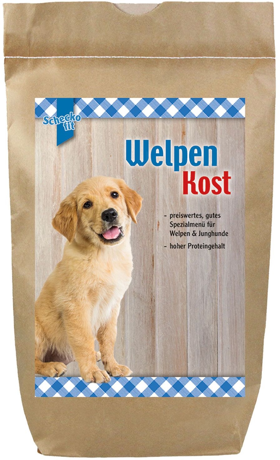 Schecko fit Welpenkost die preiswerte Alternative mit Huhn und Getreide Futter 12 kg