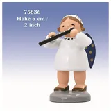 KWO Kunstgewerbe-Werkstätten Olbernhau GmbH KWO Olbernhau 75636 Engel mit Querflöte, 5 cm