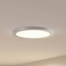 PRIOS Aureka 1 flammig rund grau Aluminium