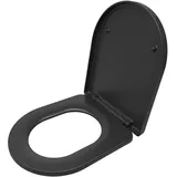 Relaxdays Toilettendeckel mit Absenkautomatik Anthrazit