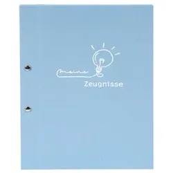 GOLDBUCH Zeugnismappe frech & frei hellblau 36 129 A4