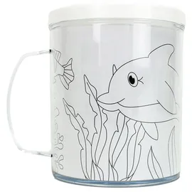 BEMIRO Becher selbst bemalen Set 2 St. bunt