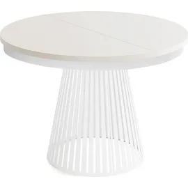 WFL GROUP Esstisch Rund 100 x 76 x 100 cm beige