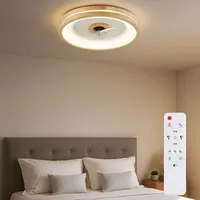 GLOBO LED Deckenventilator, dimmbar, Fernbedienung, CCT, H 15 cm