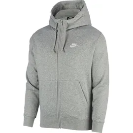 Nike Sportswear Club Fleece Kapuzenjacke dark grey heather/white L