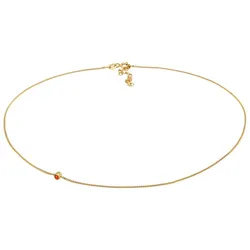 Elli Choker Synthetischer Opal Anhänger Trend 925 Silber goldfarben Damen 